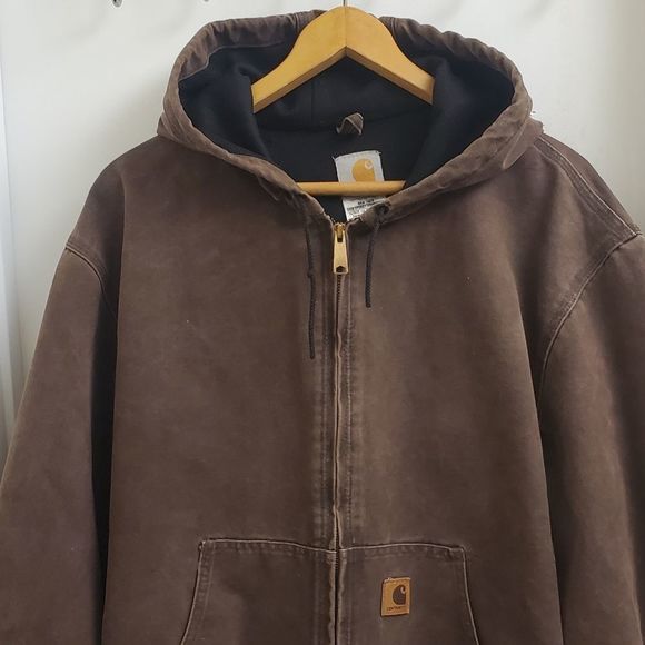 Rare Vintage carhartt thermal lined canvas jacket size men's XL - Picture 2 of 7